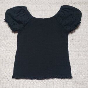 Art Class Black Puffy Top Size L 10/12